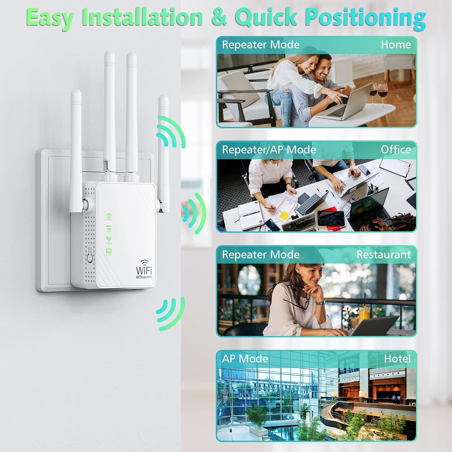 TP-Link WiFi Extender Booster, repetor WiFi Range Extender AC750 Mbps dual band, Internet Booster cu port Ethernet, control aplicație Ultraxtend pentru o configurare ușoară