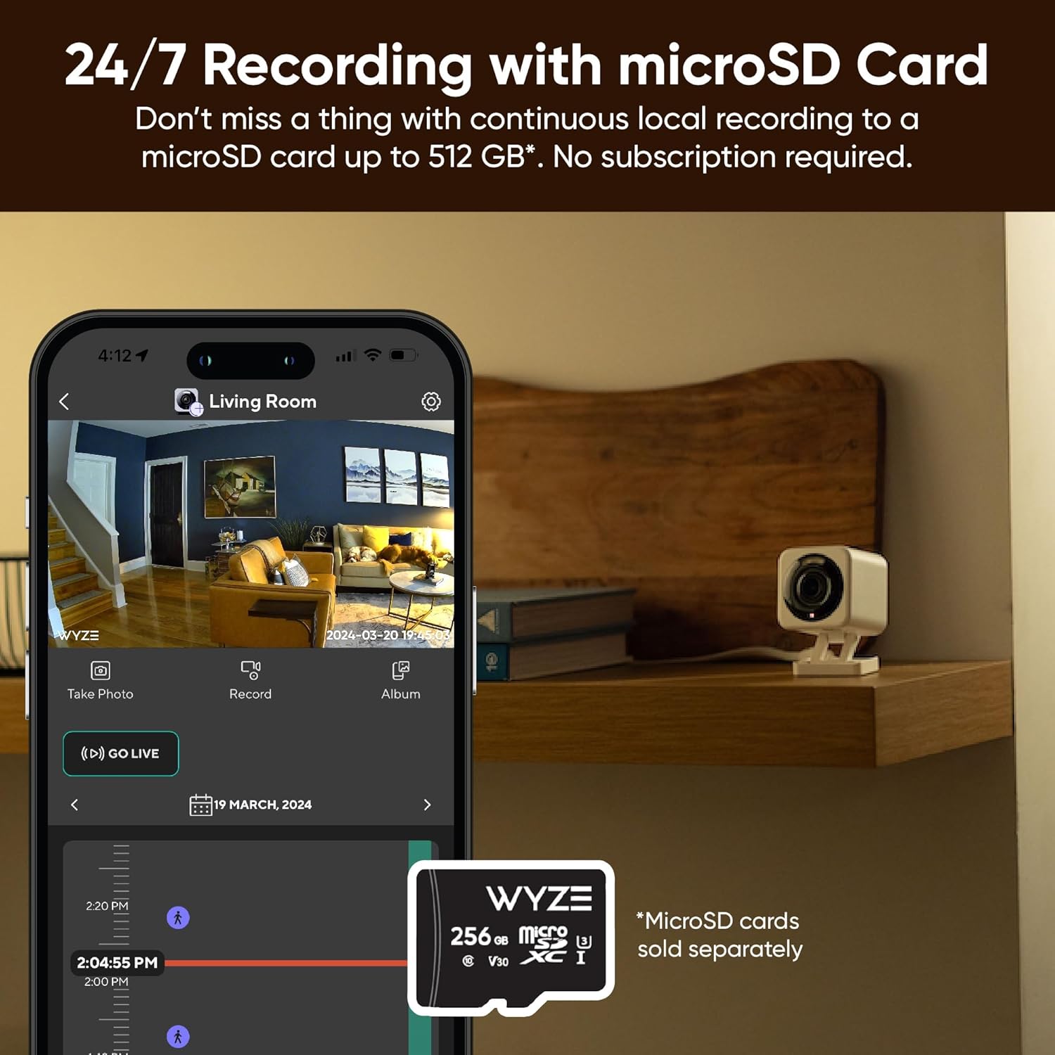 WYZE Cam v4, 2.5K HD WiFi Smart Home Security Camera, interior/exterior, monitor pentru animale de companie/bebe, reflectoare/sirenă activată prin mișcare, vedere nocturnă color, audio bidirecțional, funcționează cu Alexa și Google, negru 2-pachet, 2 pach