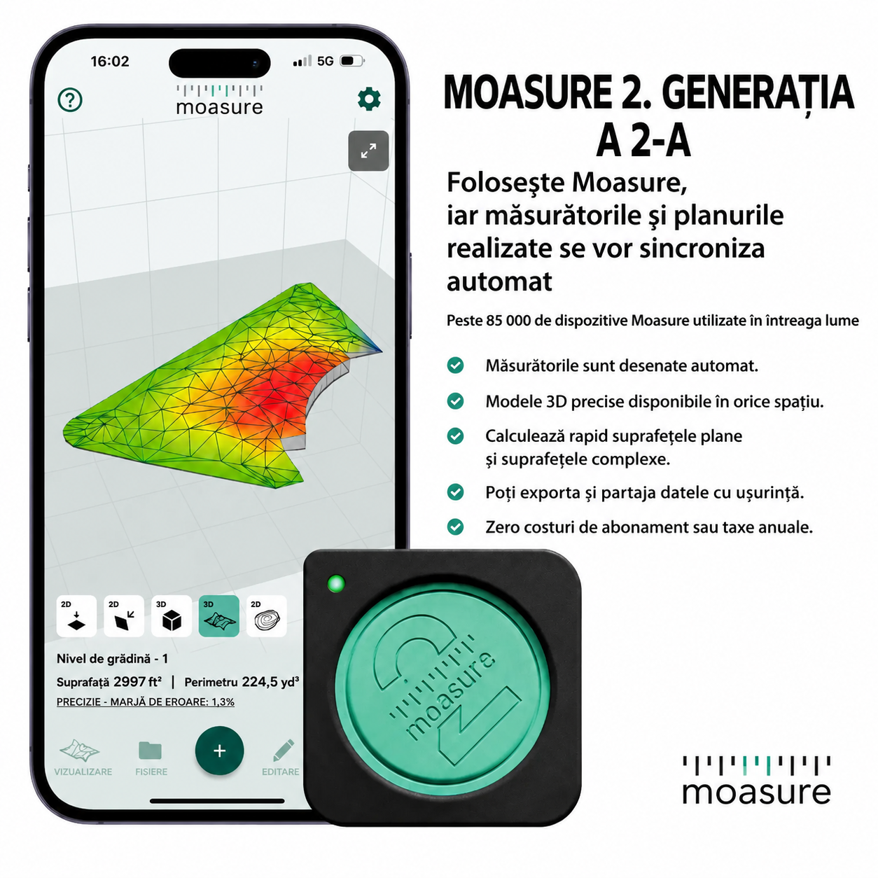 MoasureONE ruletă electronică inteligentă