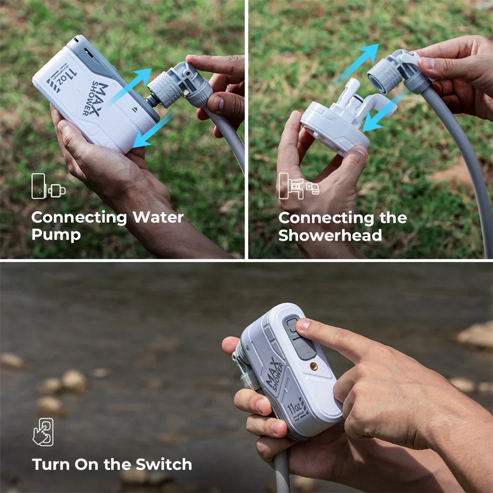 Max Shower – dus portabil, ultra usor si reincarcabil (carcasa inclusa)
