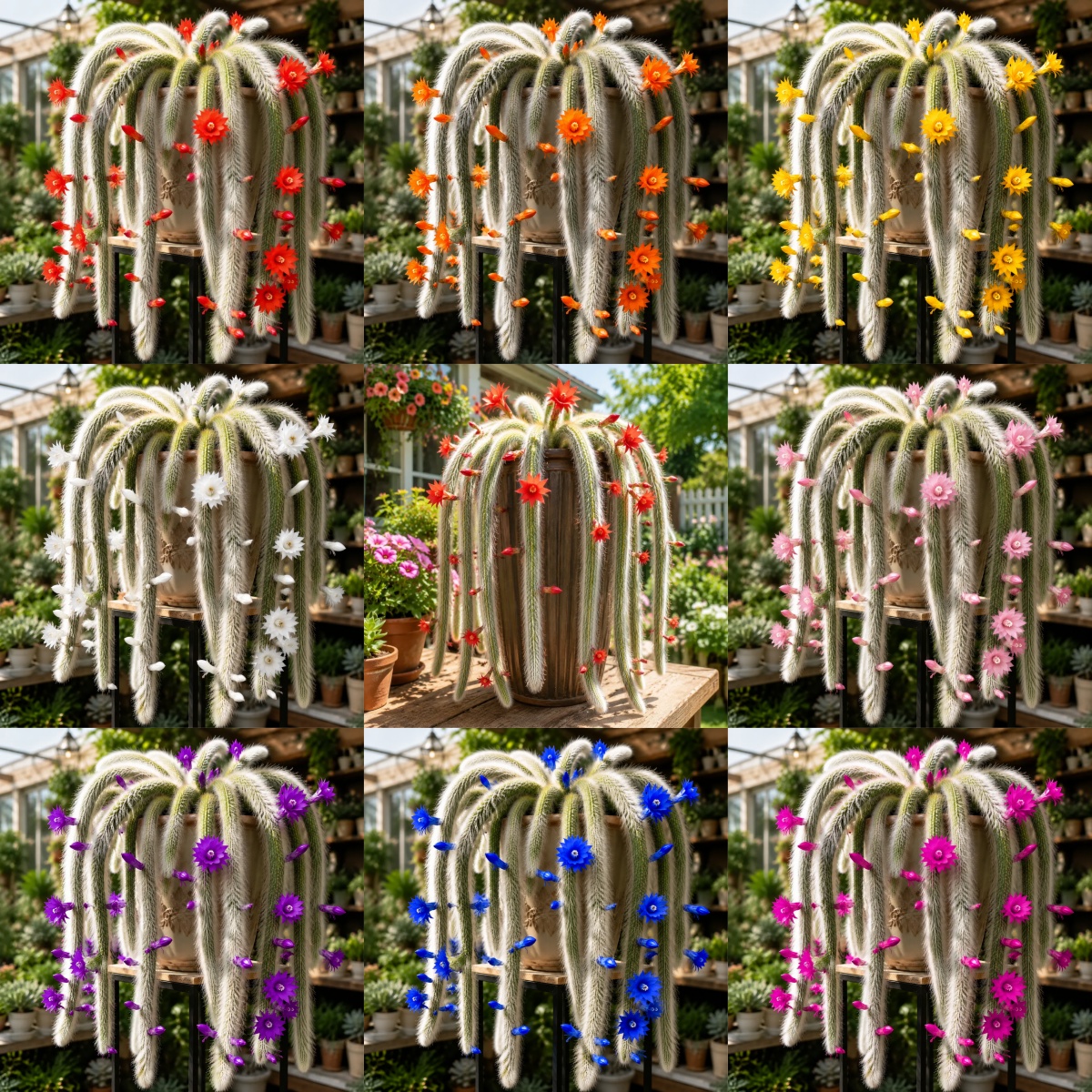 💥🌵Rare Monkey Tail Cactus - A Living Waterfall of Soft, Fluffy Beauty