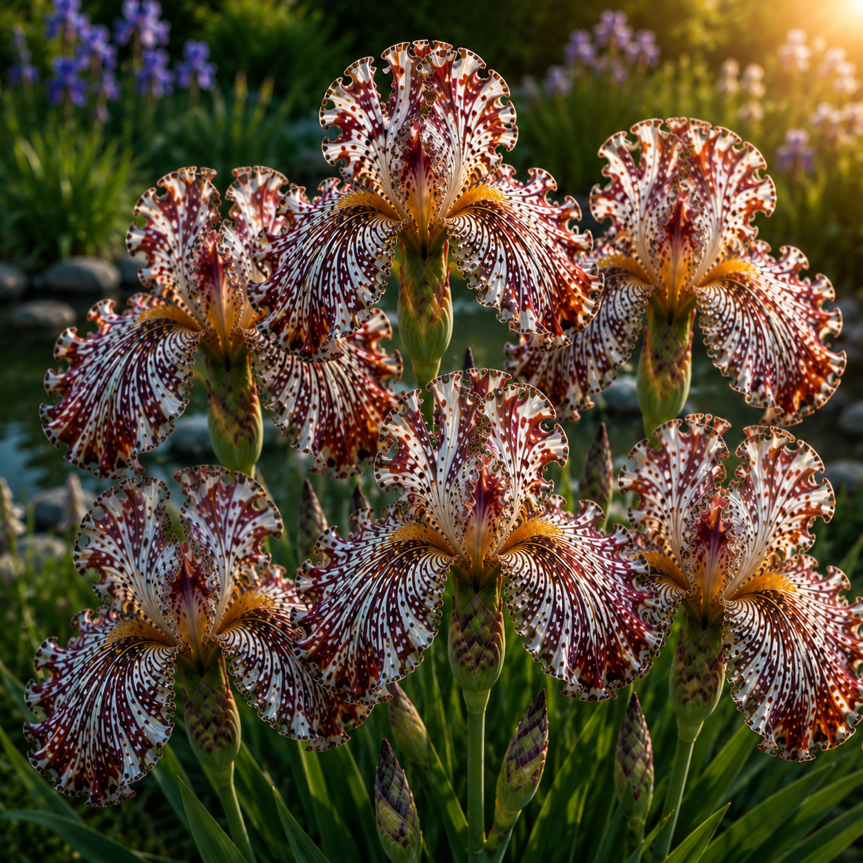 🐠Rare Tropical Fish Iris Bulbs – 🌸Blooms That Look Like Living Underwater Art