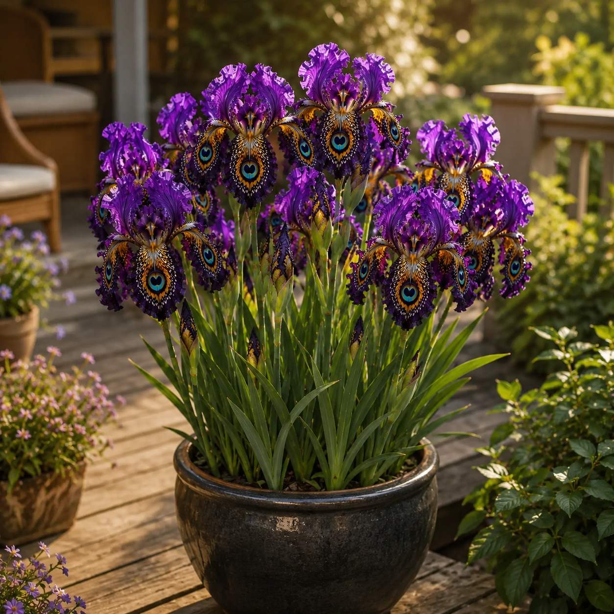 🦚 Peacock Eye Iris Bulb Series-#3 Deep Purple