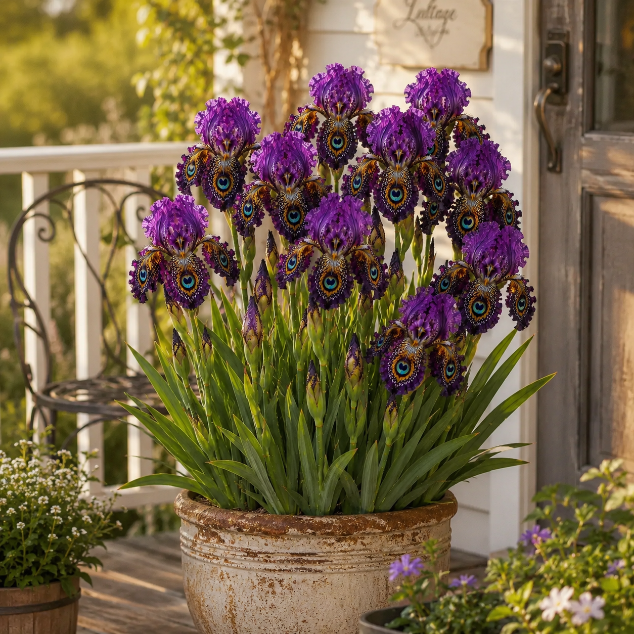 🦚 Peacock Eye Iris Bulb Series-#3 Deep Purple
