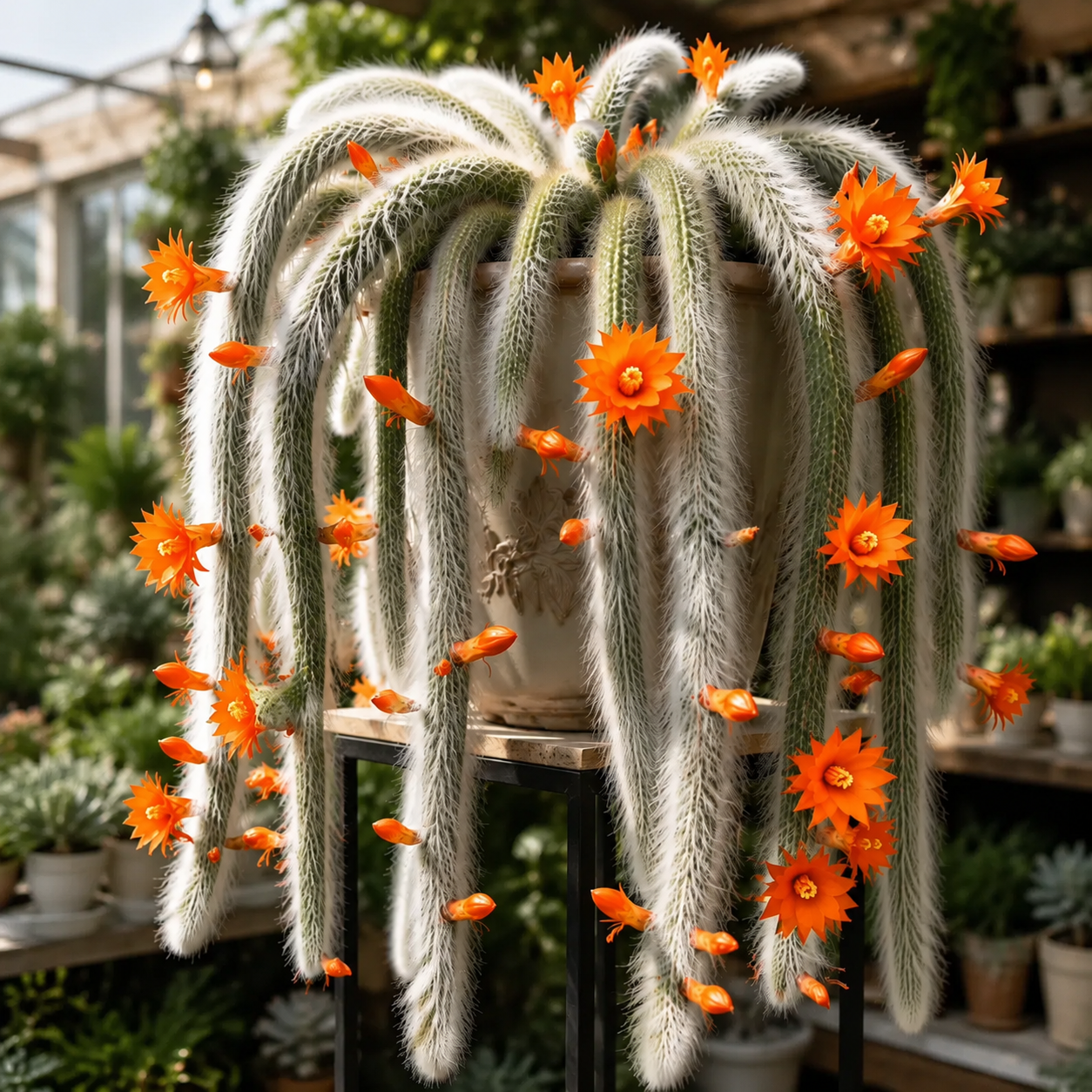 💥🌵Rare Monkey Tail Cactus - A Living Waterfall of Soft, Fluffy Beauty