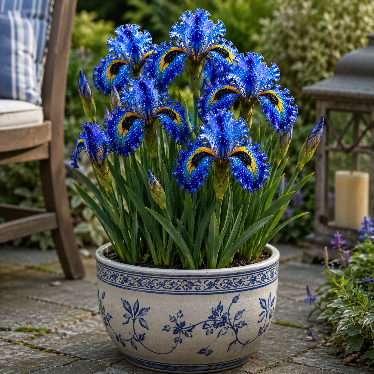 🌸Rare Tropical Fish Iris Bulb Series – #5 Blue Tang
