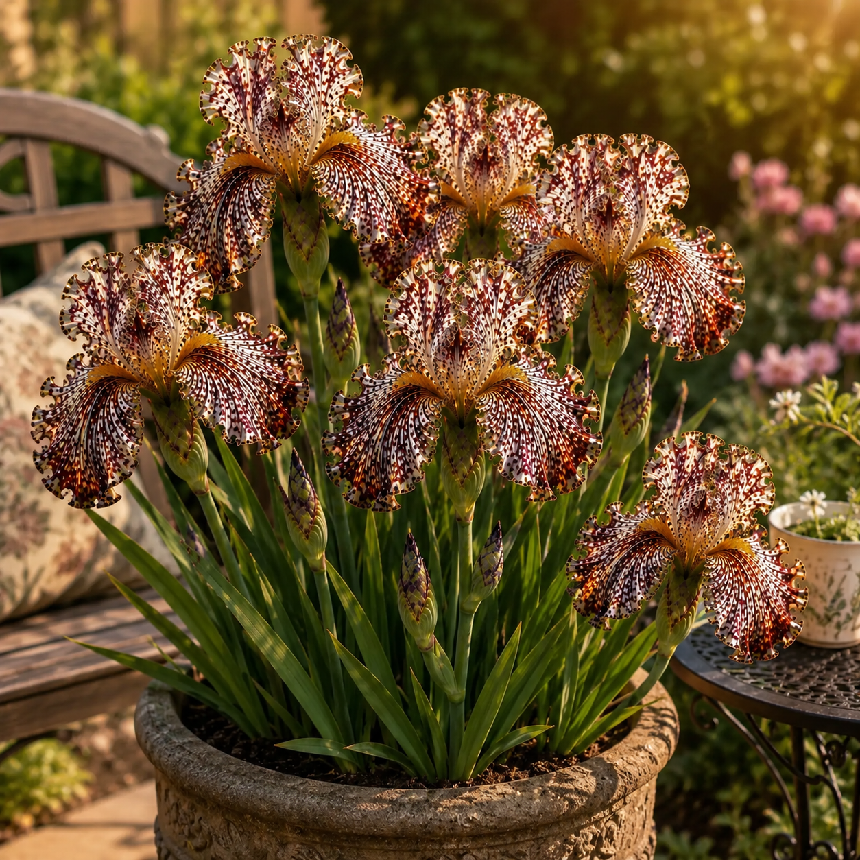 🌸Rare Tropical Fish Iris Bulb Series—#6 Discus Fish