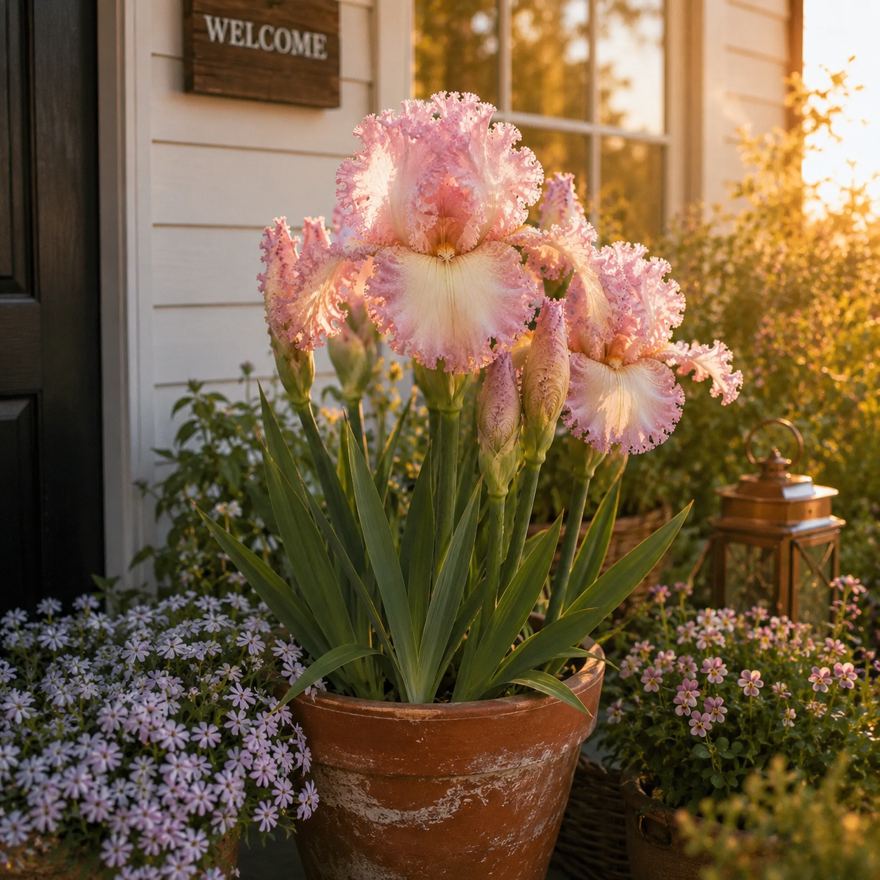 🌼Velvet Ruffle Iris Bulbs – #7 Pink