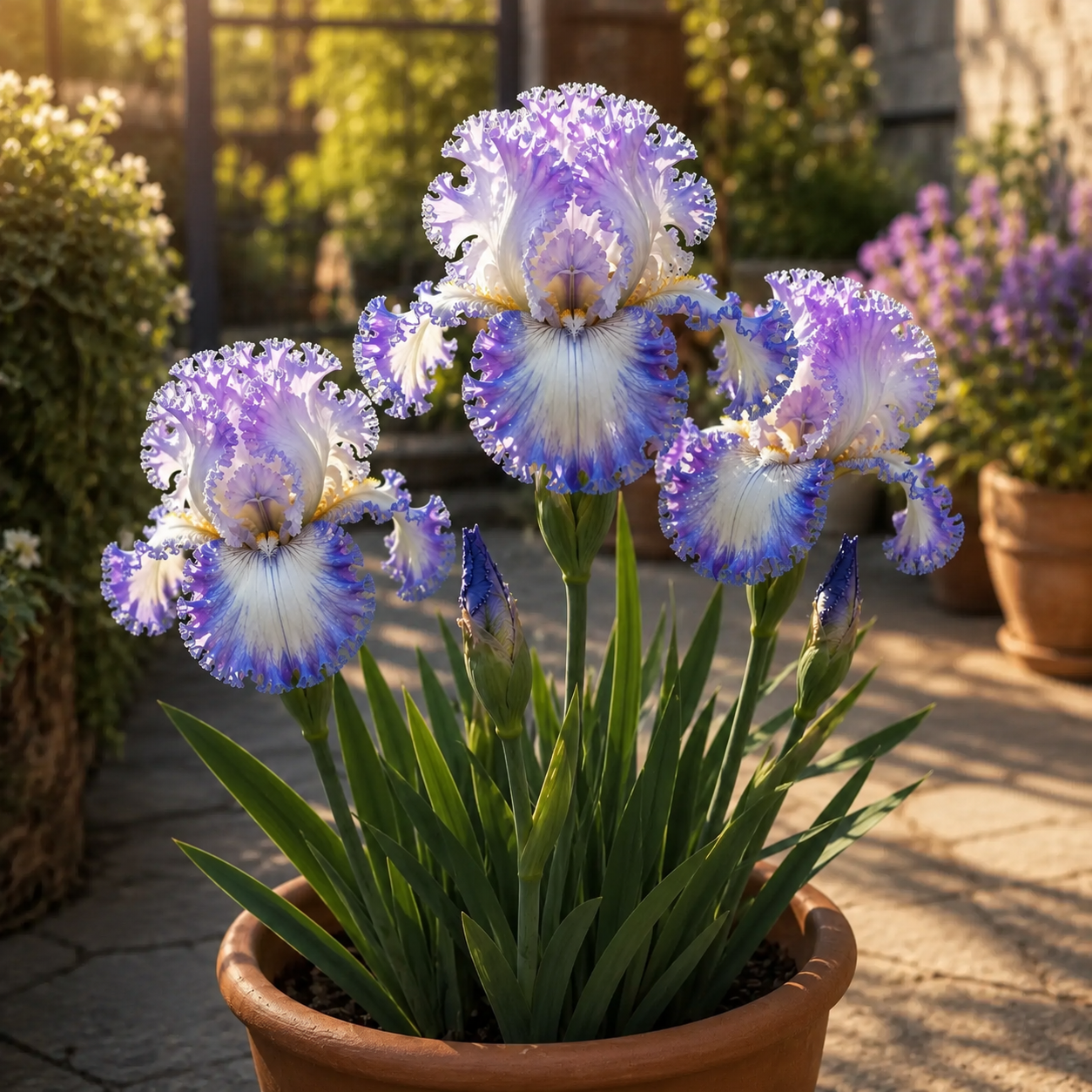 🌼Velvet Ruffle Iris Bulbs – #5 Purple