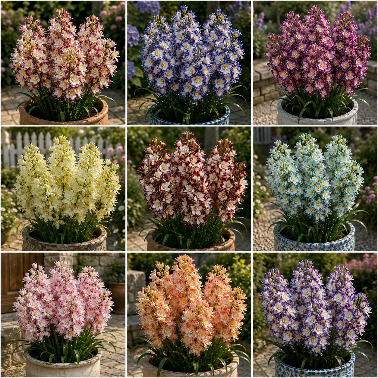 🌱Royal Mosaic Tuberose Bulbs – Rare Multicolor Double Blooms with a Luxurious Fragrance🌸