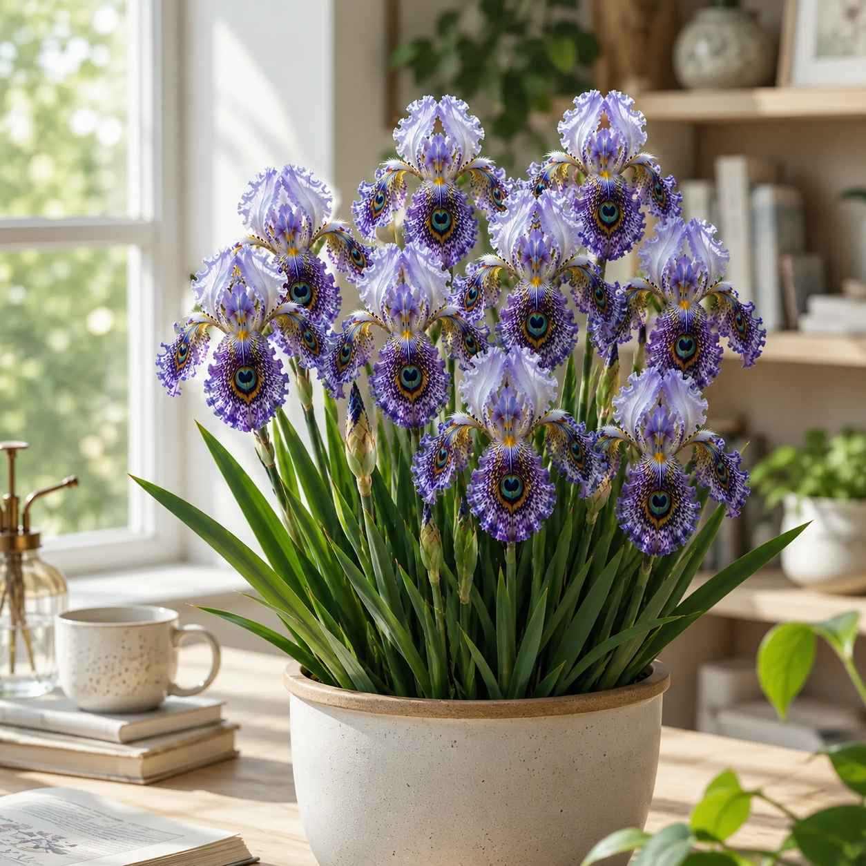 🦚 Peacock Eye Iris Bulb Series-#9 Icy Lavender