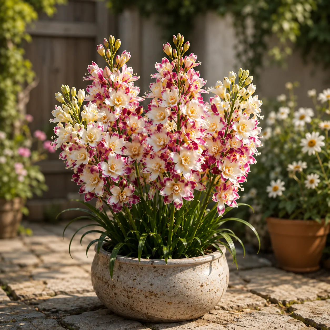 🌱Royal Mosaic Tuberose Bulbs – Rare Multicolor Double Blooms with a Luxurious Fragrance🌸