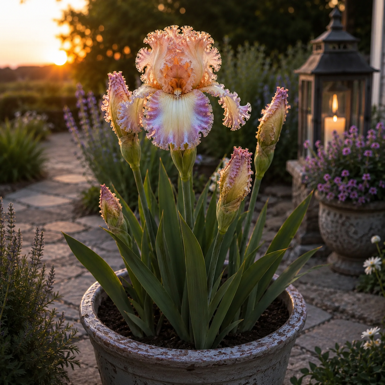🌼Velvet Ruffle Iris Bulbs – #1 Rainbow