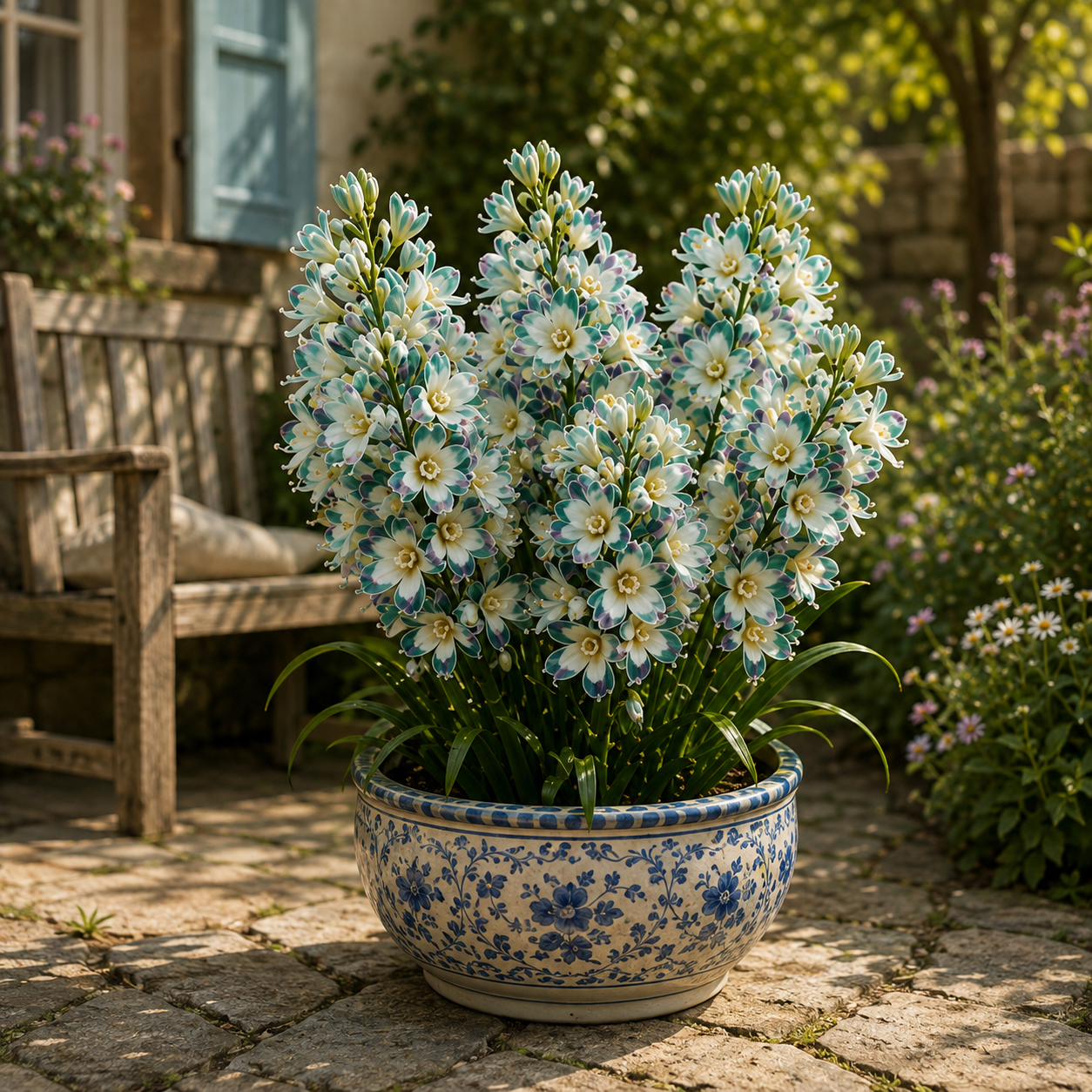 🌱Royal Mosaic Tuberose Bulbs – Rare Multicolor Double Blooms with a Luxurious Fragrance🌸