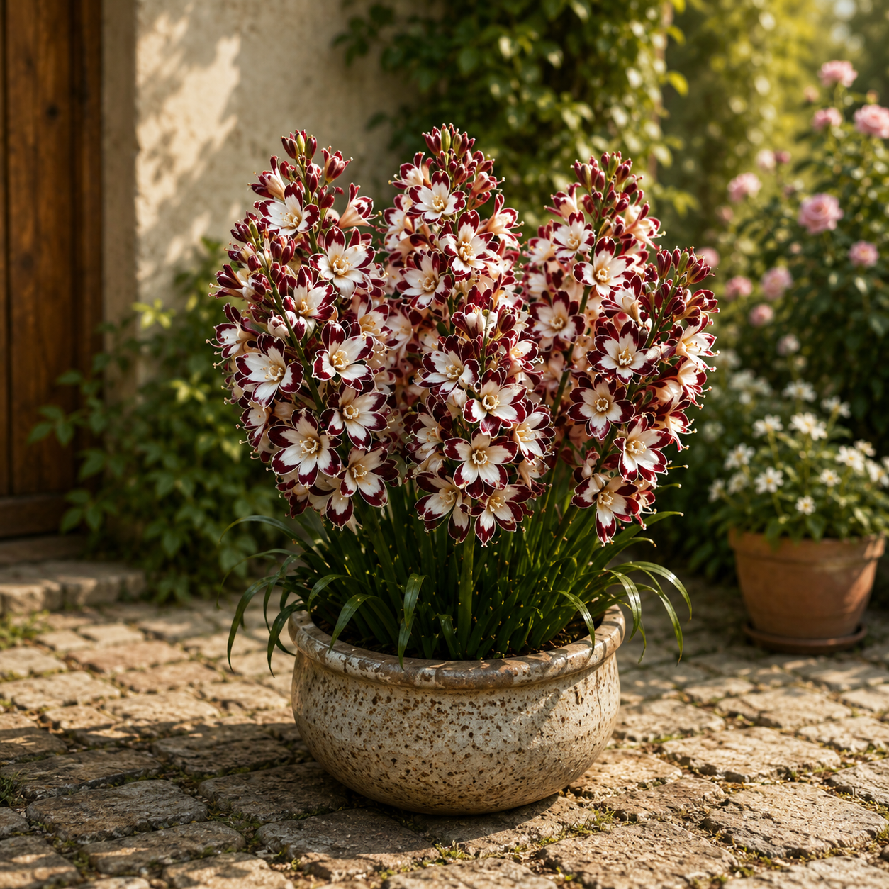 🌱Royal Mosaic Tuberose Bulbs – Rare Multicolor Double Blooms with a Luxurious Fragrance🌸