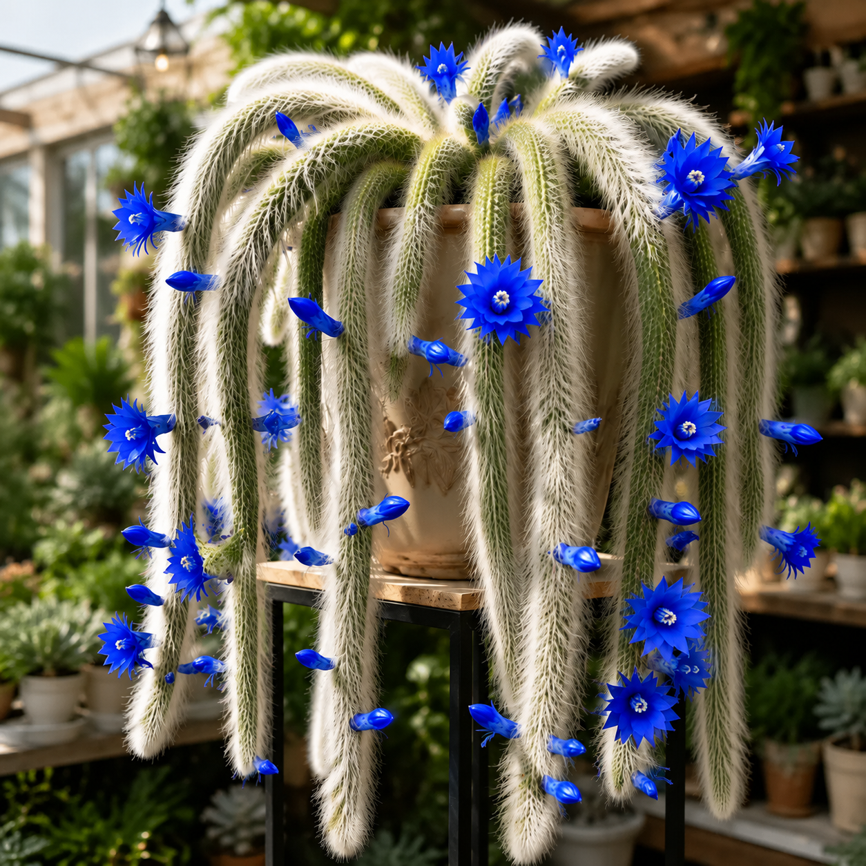 💥🌵Rare Monkey Tail Cactus - A Living Waterfall of Soft, Fluffy Beauty
