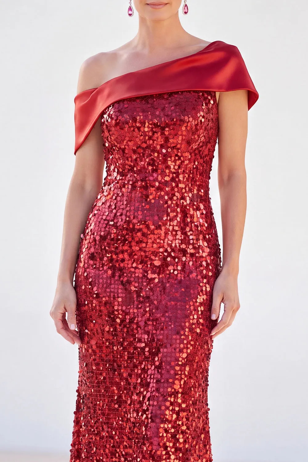 Sparkly Sheath Sequins Mermaid Maxi Dress