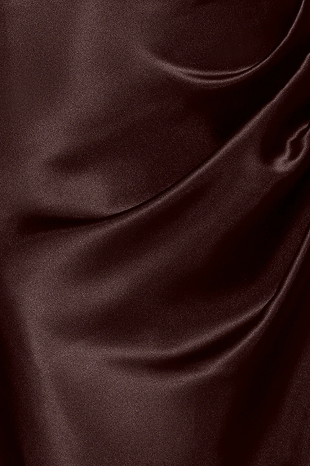 Satin Drop Shoulder Floor Length Dress