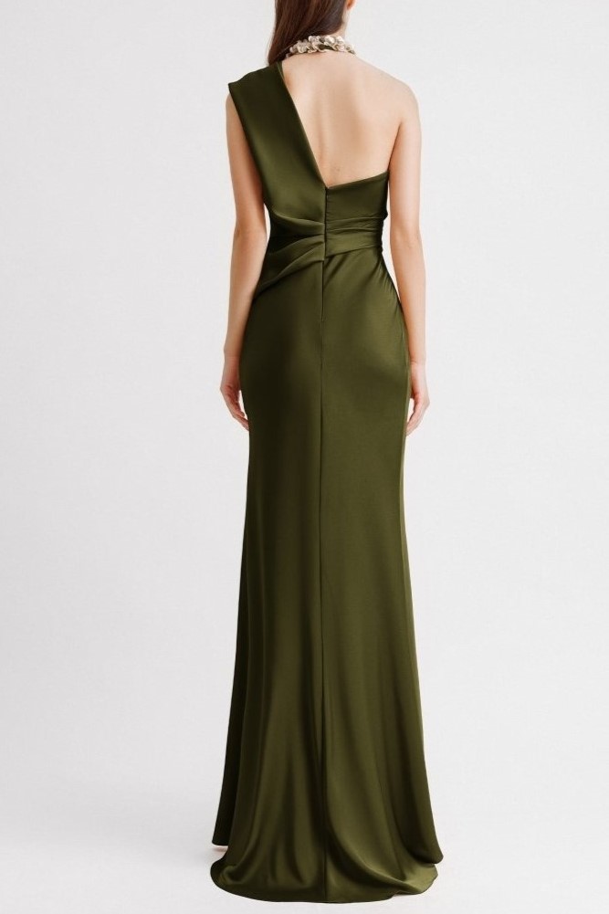One-Shoulder Draped Dress