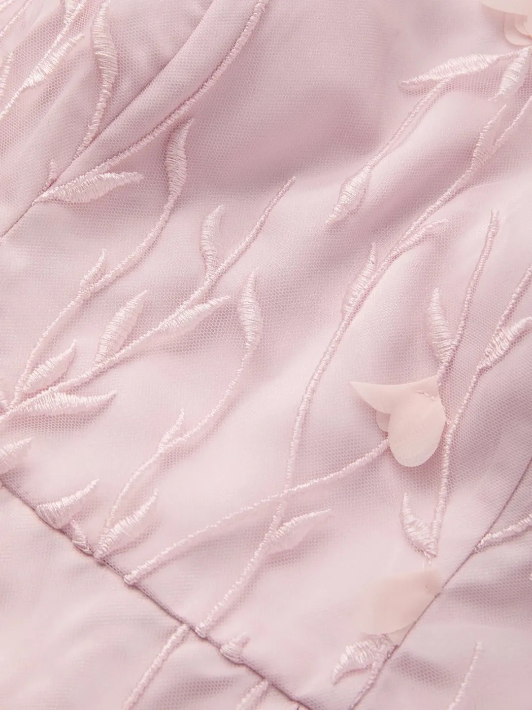 Pink Off-the-Shoulder Satin & Tulle Mermaid Maxi Dress