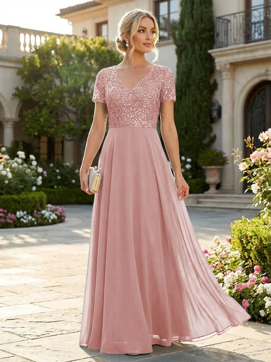 Groom Dresses with Sequin Bodice