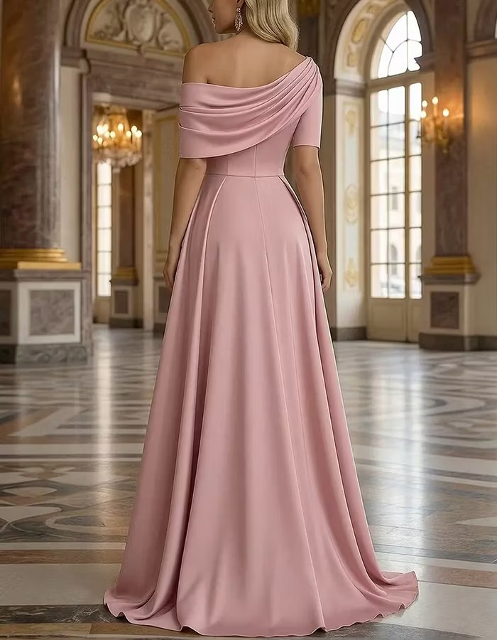 Satin Overlay Sequin Lace Mermaid Maxi Dress