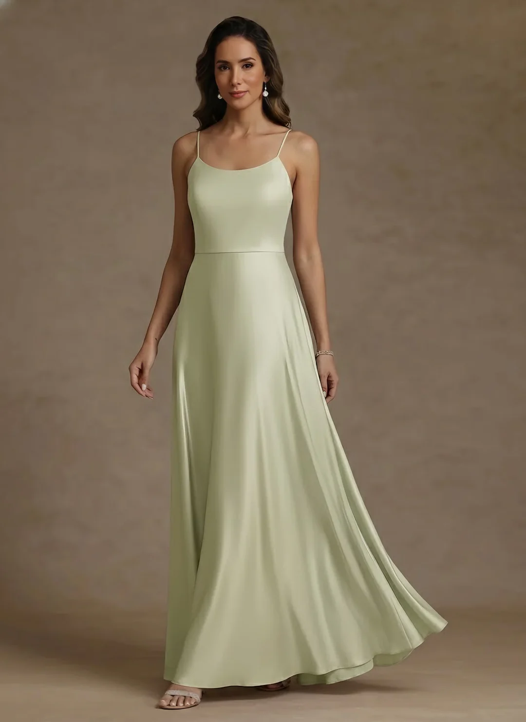 2 Pieces A-Line/Princess Silk Satin Scoop Mother ofthe Bride Dresses Lace Floor Length Short Sleeves