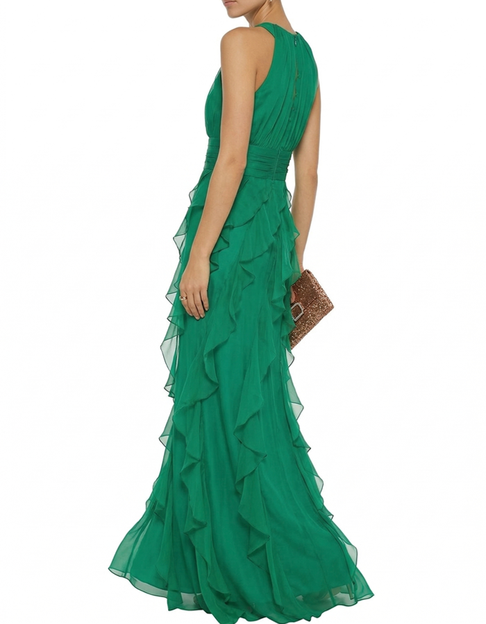 Elegant Ruffled Maxi Dress