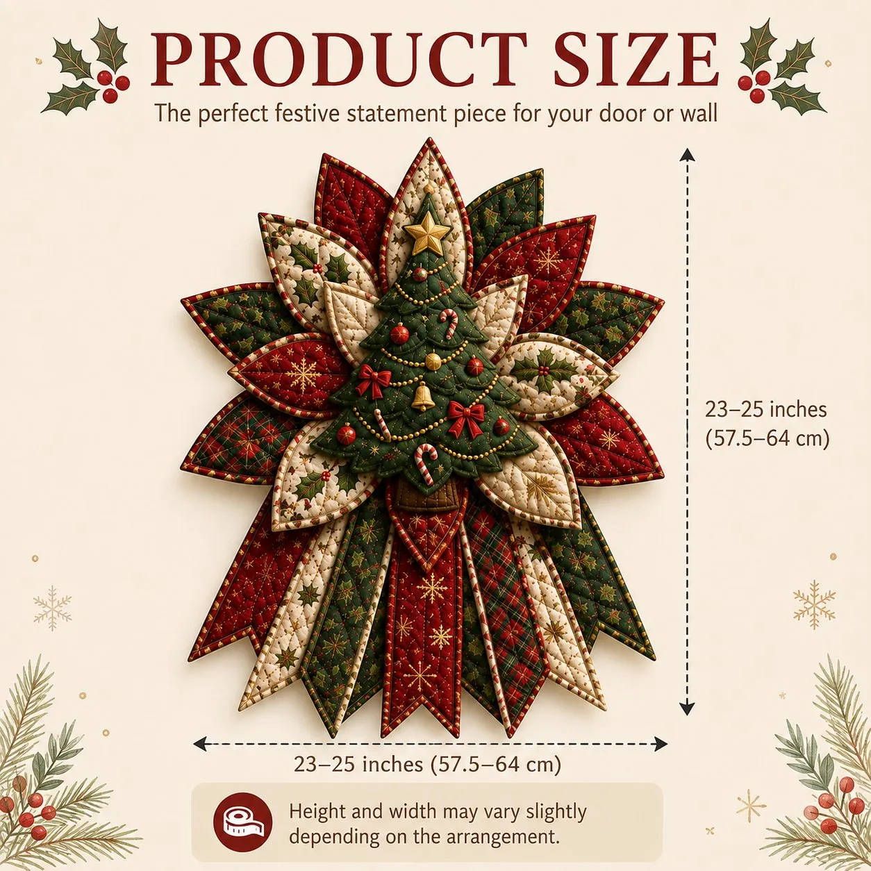 🎄Beginner-Friendly Oversized Christmas Character Quilted Door Hanger Sewing Kit | Complete Kit with All Tools & Step-by-Step Guide Included 💕
