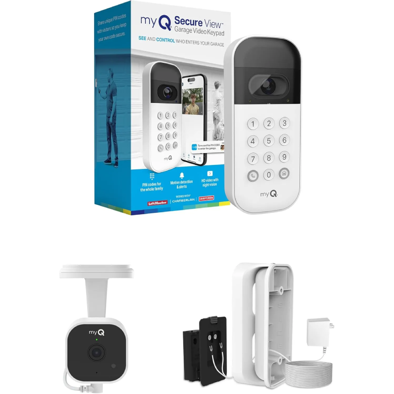 🏡 [HOME UPGRADE DEAL] Best Seller | myQ Smart Wireless Garage Door Opener Video Keypad with Camera, Bluetooth Quick Wi-Fi Pairing Security Control Kit ✨