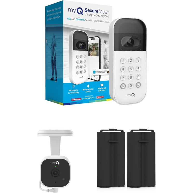 🏡 [HOME UPGRADE DEAL] Best Seller | myQ Smart Wireless Garage Door Opener Video Keypad with Camera, Bluetooth Quick Wi-Fi Pairing Security Control Kit ✨