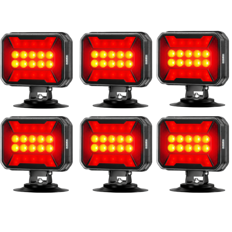 🚛[Best Deal] Ehaho Wireless LED Trailer Lights with Strong Magnet Base, 12-Hour Battery Life Towing Light Kit, Heavy Duty Brake & Turn Signals for RV Marine Boat ✨