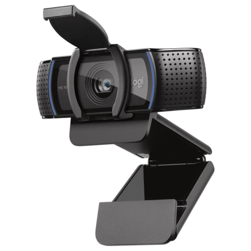 🔥VALUE BUNDLE🔥Logitech HD Pro Web Camera with Privacy Flap – Smart Autofocus Computer Camera for Mac, Windows & Laptop