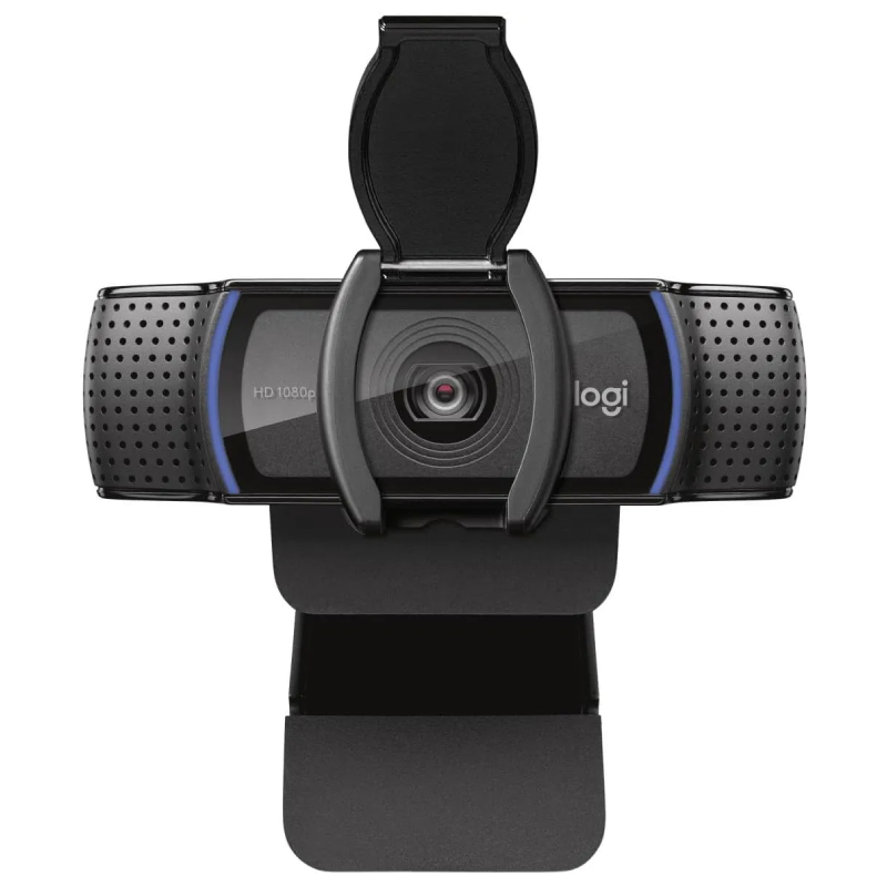 🔥VALUE BUNDLE🔥Logitech HD Pro Web Camera with Privacy Flap – Smart Autofocus Computer Camera for Mac, Windows & Laptop