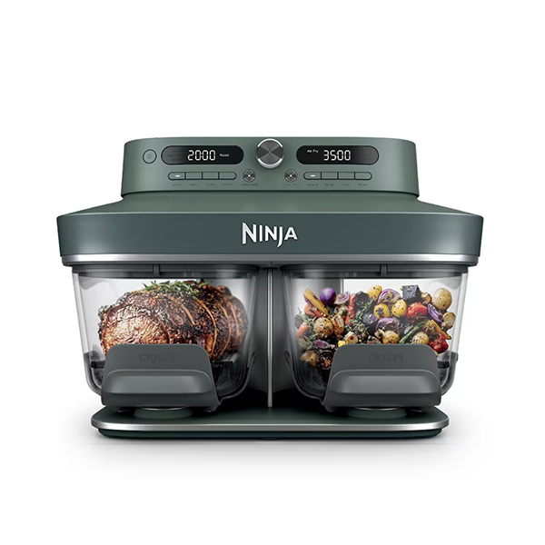 Ninja Crispi® DualZone™ Glass Countertop Air Fryer in CyberSpace