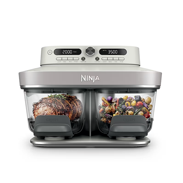 Ninja Crispi® DualZone™ Glass Countertop Air Fryer in CyberSpace