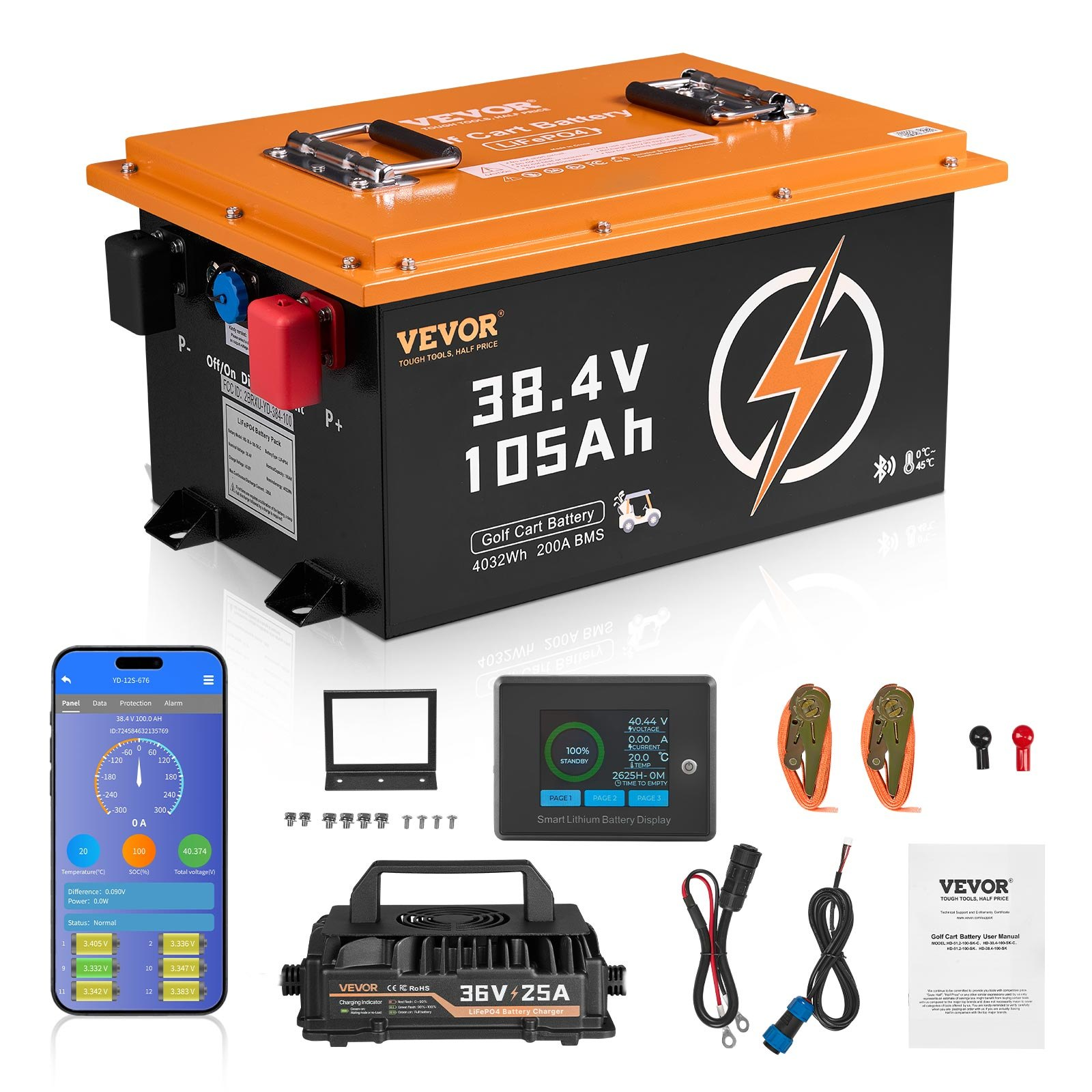 🔥Summer Sale🔥VEVOR Golf Cart Lithium Battery