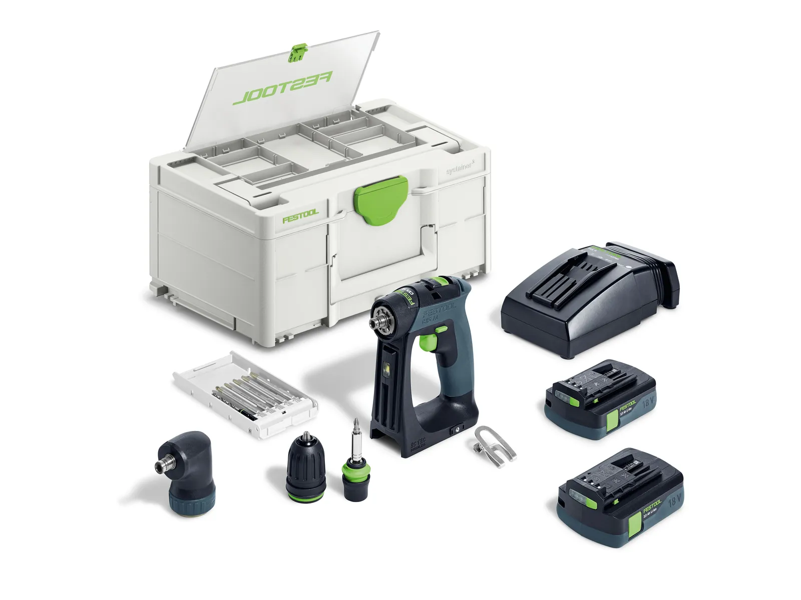 💥 Clearance Sale — Special offers on remaining stock: Save up to 70% on the Festool CXS 18 cordless drill.