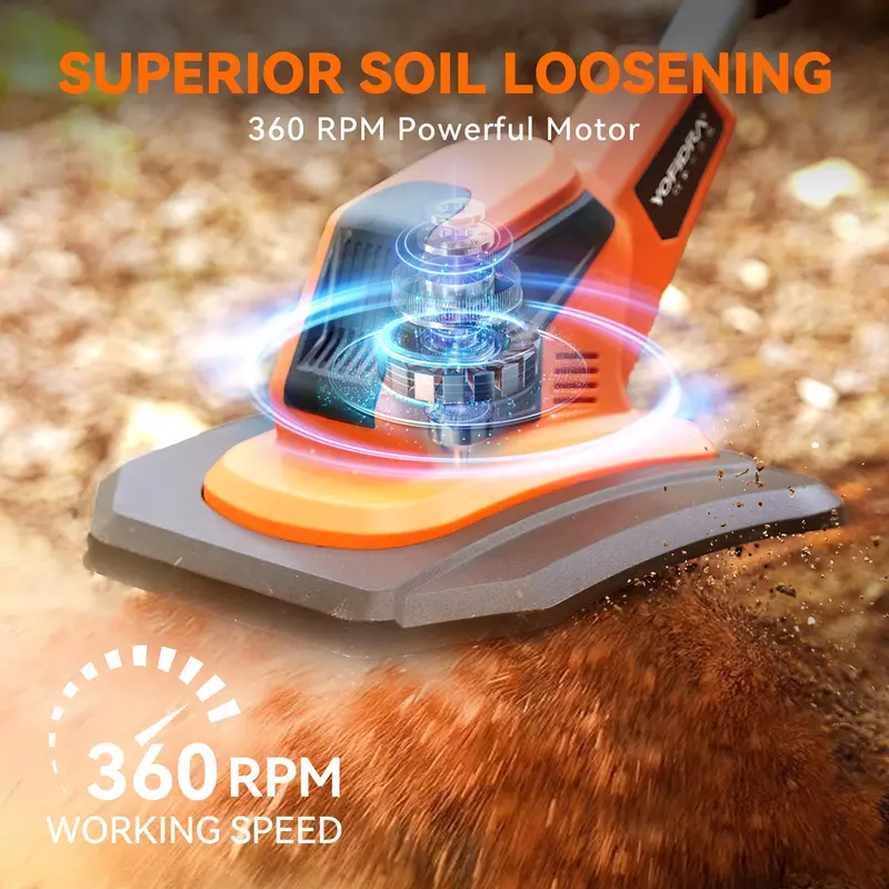 💥Today Only⚡Cordless Brushless Garden Tiller – Fits Makita 18V Batteries