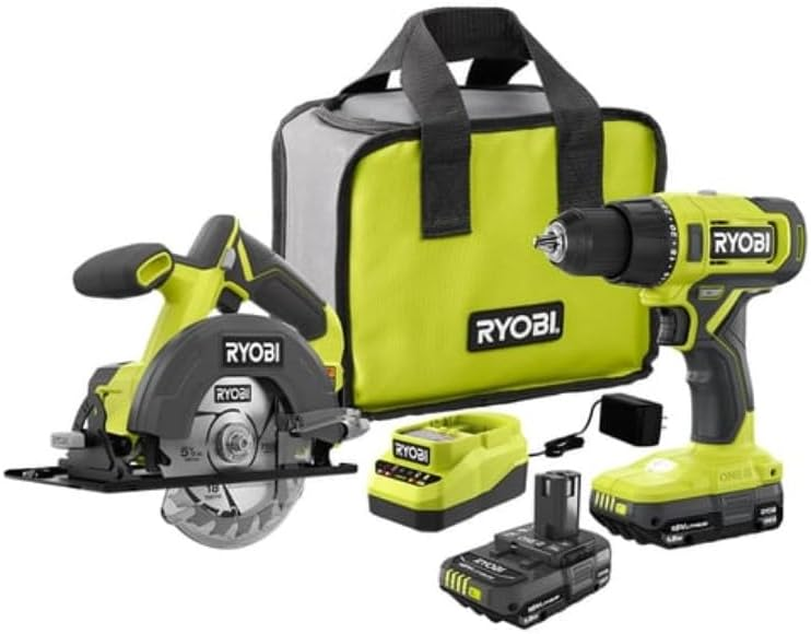 🏠 Top Value Choice: Ryobi 18-Volt ONE+ Cordless Power Tool Set (10-Tool Bundle), Complete Home Improvement & DIY Kit with Batteries & Storage Bag✨