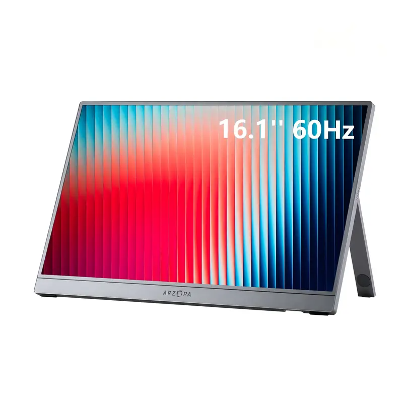 🔥PRICE DROP💻ARZOPA Z1FC 16.1" 144Hz Portable Gaming Monitor, FHD 1080P IPS External Display with Triple-Cable Setup (USB-C & Mini HDMI) for PC, Mac, PS5, Switch🎮