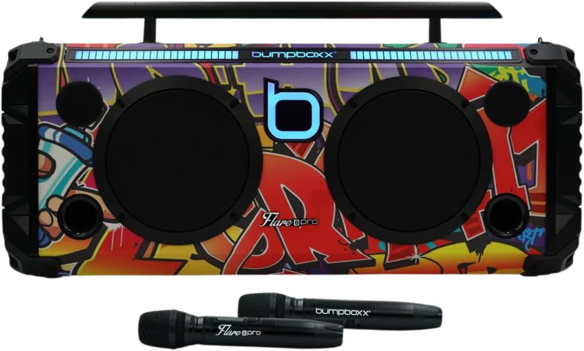 Bumpboxx - Flare8 Pro Portable Speaker Boombox - NYC Graffiti