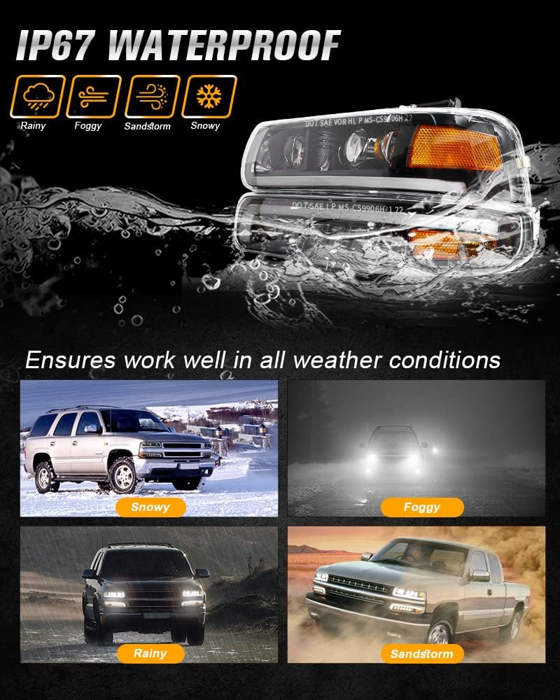 💥 CLEARANCE | DOT Approved RAMJET4X4 LED Headlight Bumper Lamps Combo – SAVE TODAY ✨