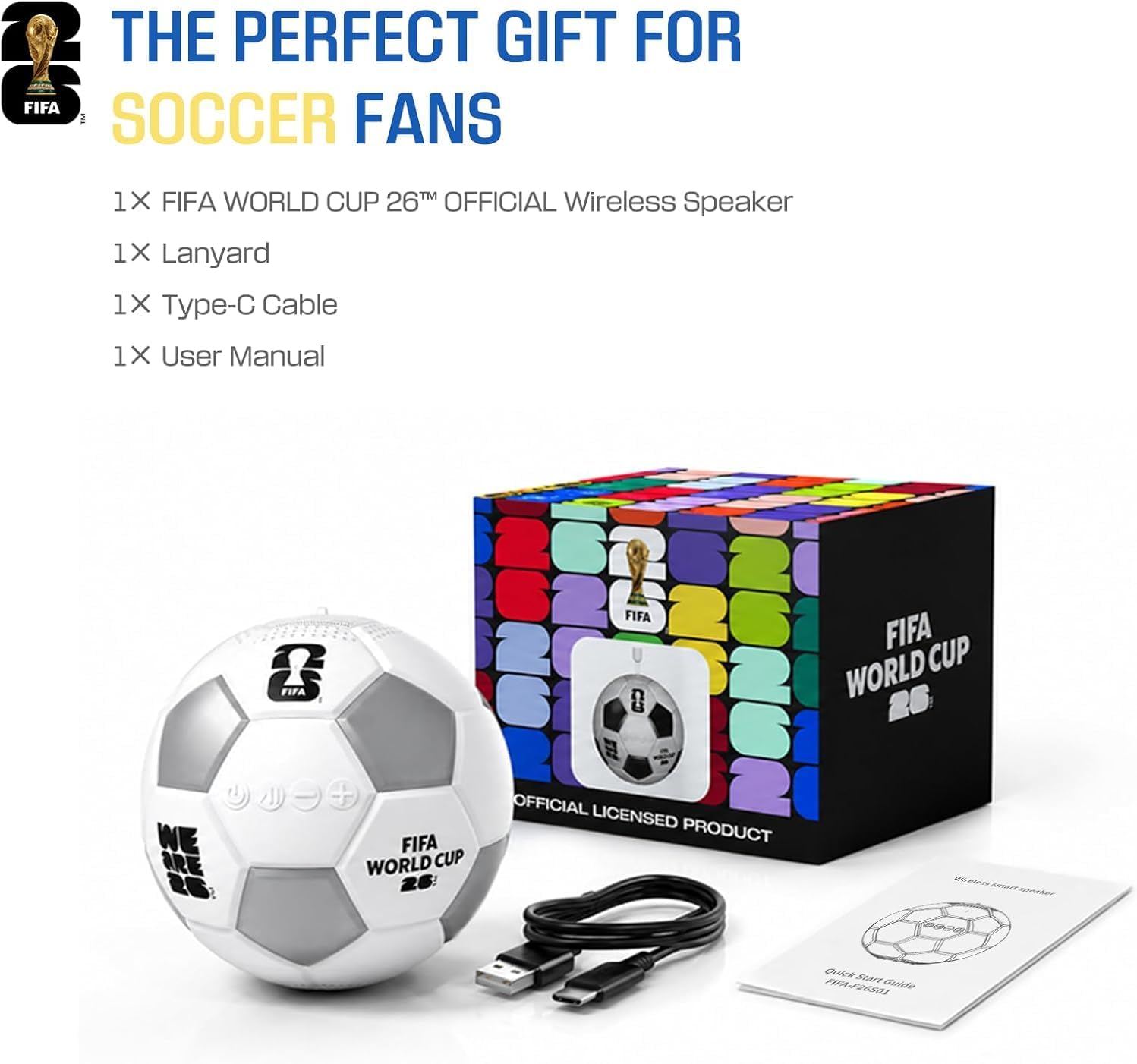 🏆⚽FIFA World Cup 2026 Portable Wireless Speaker🎶