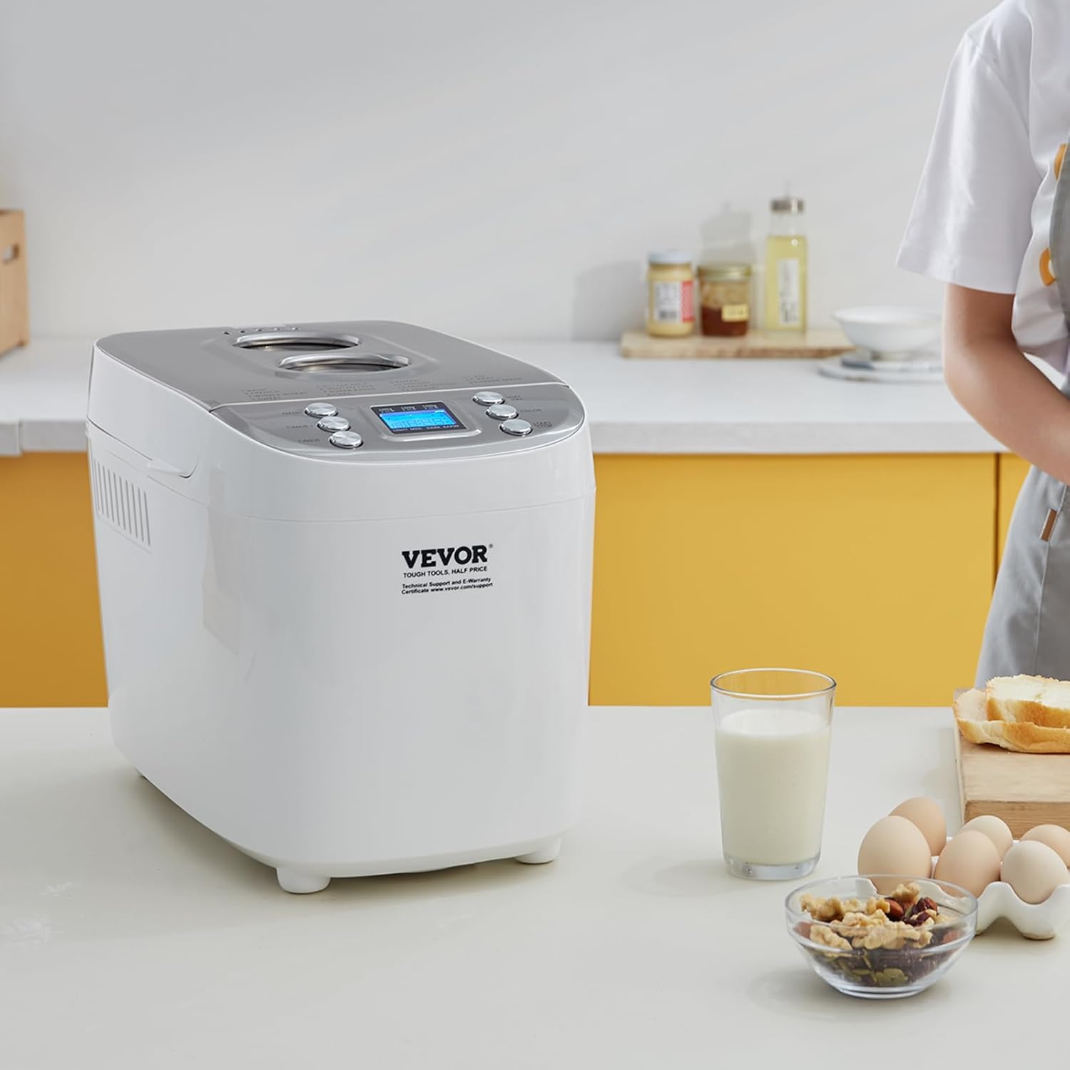 🔥Summer Sale🔥VEVOR Bread Maker, Dough Machine 15 Menus in 1