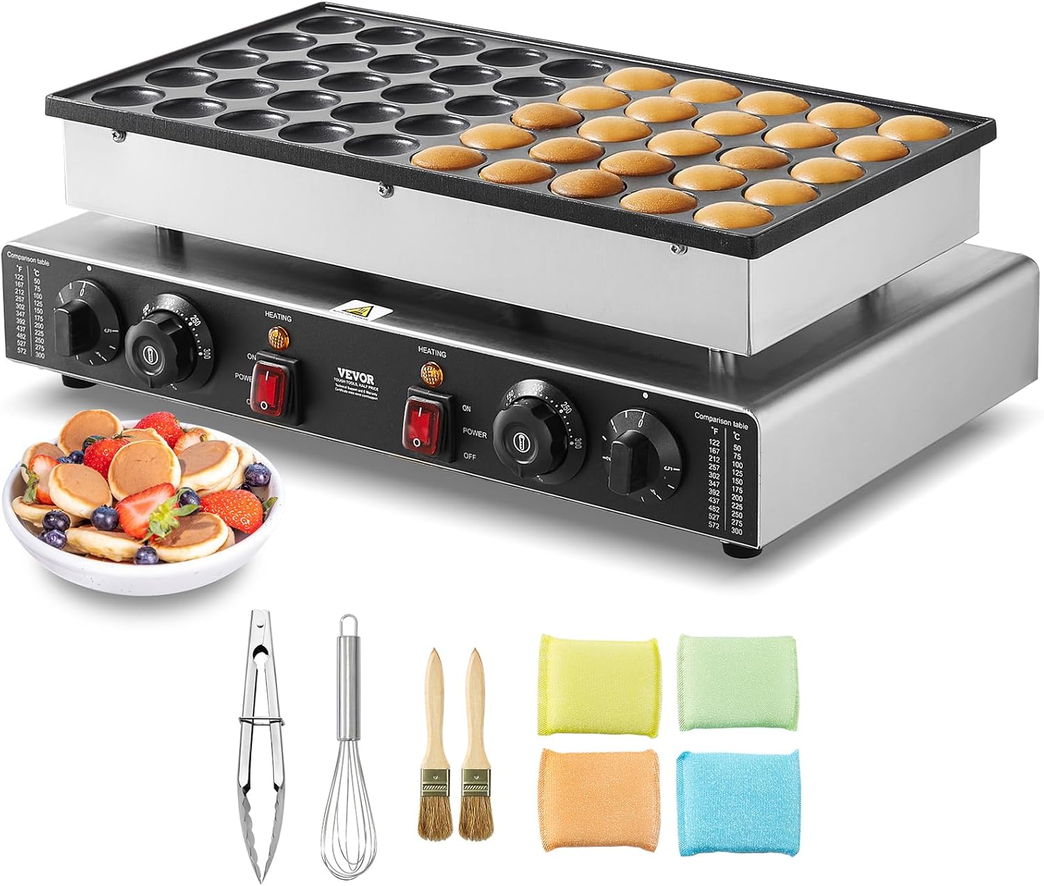 🔥Summer Sale🔥VEVOR 110V Mini Dutch Pancake Baker
