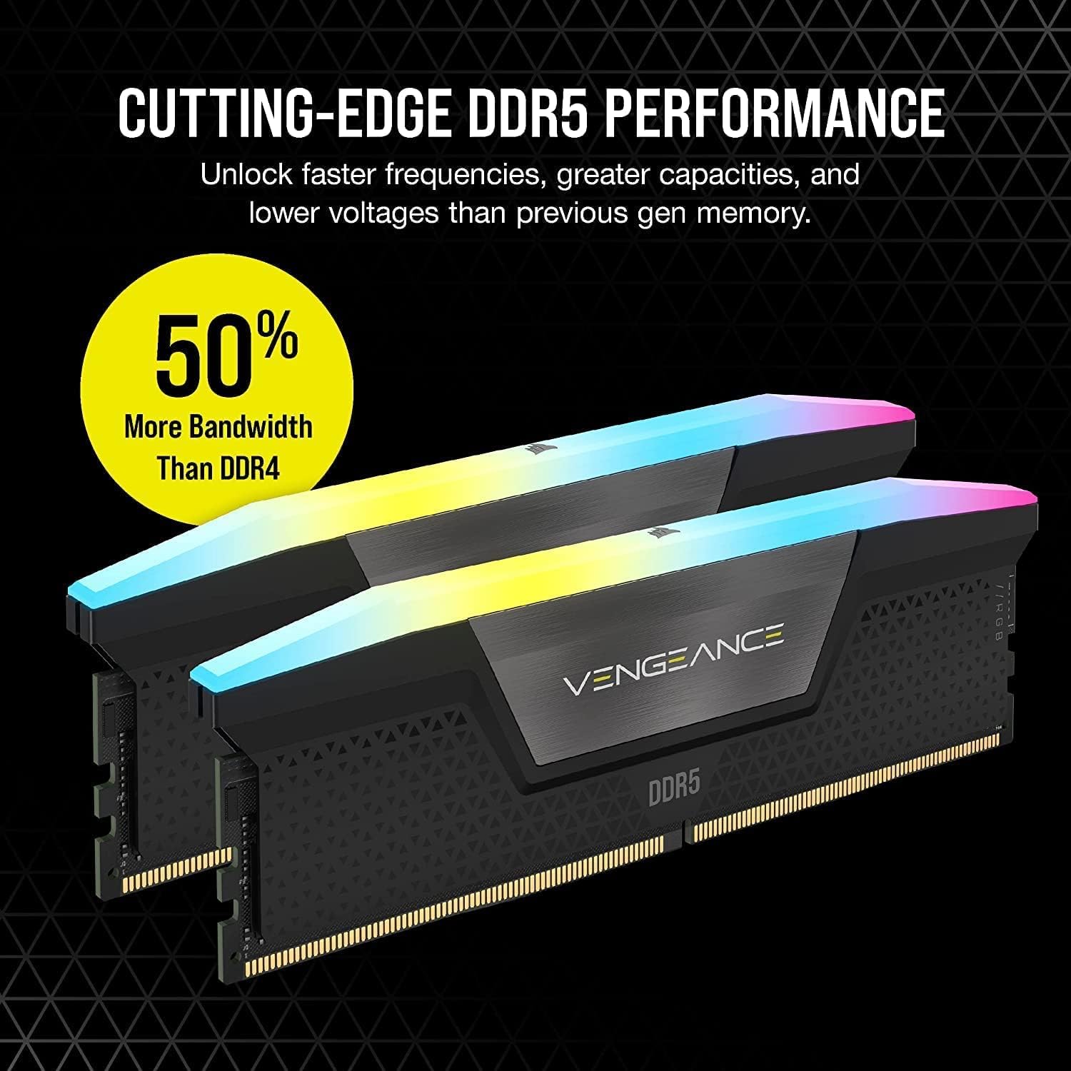 💥Today Only⚡CORSAIR Vengeance RGB DDR5 32GB/64GB/96GB 6400MHz Gaming RAM