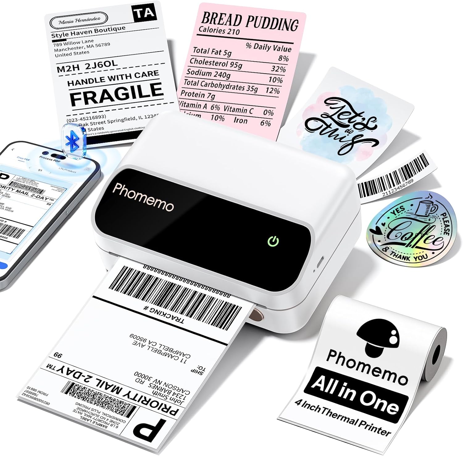 🖨️📦Phomemo M420 Bluetooth Thermal Label Printer