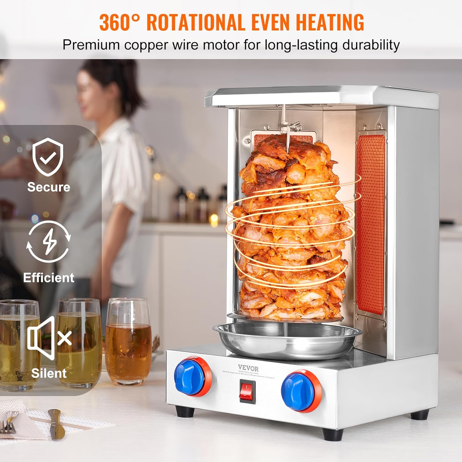 🔥Summer Sale🔥VEVOR Shawarma Grill Machine