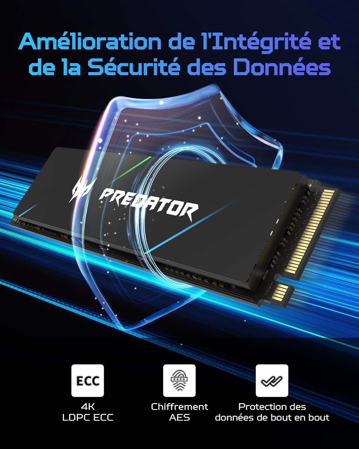 🏆Flash Sale⚡🎮Predator M.2 SSD 2TB GM7000 with DRAM cache NVMe 1.4 2280 PCIe Gen4×4 Ultra high speed